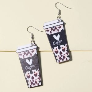 Coffee earrings